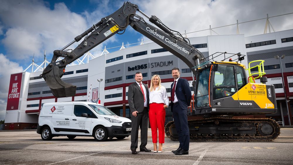 Stoke City FC Caldwell Construction continue Potters partnership